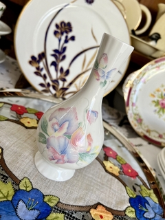 Florero SoloFiori de Porcelana Aynsley Fine Bone China England Pattern Little SweetHeart 1984 - Funcy Stuff Antiguedades