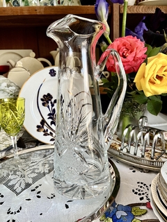 Jarra de Cristal Clear Tallado para Agua o Jugo C1950 - comprar online
