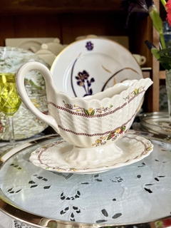 Salsera con Presentire Adherido Loza Copeland Spode England, Pattern Spode's Cowslip C1946 - comprar online