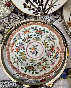 Plato Decorativo Porcelana Arita Japan Pintado a Mano C1950 - Funcy Stuff Antiguedades