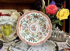 Plato Decorativo Porcelana Arita Japan Pintado a Mano C1950