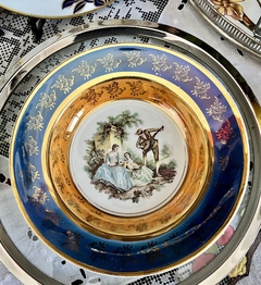 Plato Decorativo Loza W. Adams & Sons England LustreWare C1940 - Funcy Stuff Antiguedades