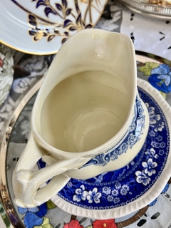 Jarra Lechera Loza Grindley England, Pattern Scene After Constable Blue C1936 - Funcy Stuff Antiguedades