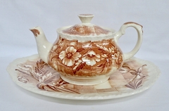Lindisima Tetera Vintage de Loza Grindley England , Pattern Trellis C1936-1954 en internet