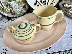 Azucarera Loza Woods Ware England Pattern Jasmine C1940