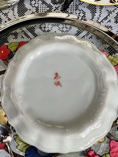 Azucarera Porcelana Matsubara Japan Paisaje y Geishas C1930 - Funcy Stuff Antiguedades