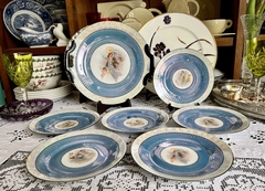 Set Masitero con 6 Platos PorzellanFabrik Moschendorf Bavaria C1910-1920 LustreWare en internet