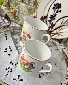 Par de jarros Vinatge Infantiles de Porcelana Maua Brazil - tienda online