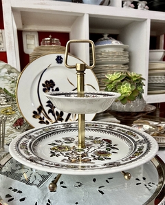Plato para Copetin Wood&Sons Burslem England Pattern Dorset C1960 Soporte Bronce en internet