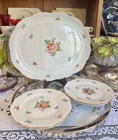 Lindisimo Plato Postre Porcelana Herend Hungary Pattern Rosehip #1 Pintado a Mano C1948 - tienda online