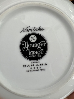 Bowls Compotera Porcelana Noritake Japan, Younger Image China , Pattern Bahama C1980
