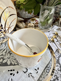 Bowls Mediano de Ceramica Con Cuchara Pintada a Mano - tienda online