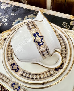 Antigua Jarra Lechera de Porcelana Cauldon China England. Hecha para Maple de Londres C1904 - tienda online