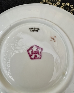 Trio con Demitasse Cauldon China England Pattern T2322 Cobalto y Oro C1904 - Funcy Stuff Antiguedades