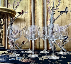 Imagen de Set 5 Copas Cristal Schott Zweizel Germany Linea Classico Claret Burgundy