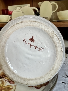 Jarra Vintage Rustica Ceramica Esmaltada y con Aplicaciones "El Manganga" en internet