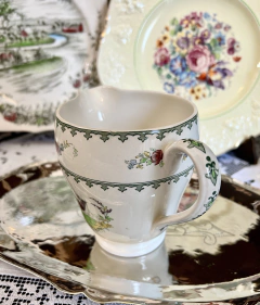 Jarra Lechera Loza Copeland Spode England, Pattern Vienna Bird C1950 en internet