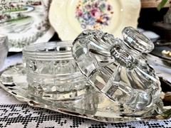 Caramelera Bombonera Vintage Vidrio Moldeado Hialino C1950 - comprar online