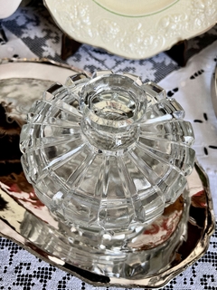 Caramelera Bombonera Vintage Vidrio Moldeado Hialino C1950 - tienda online