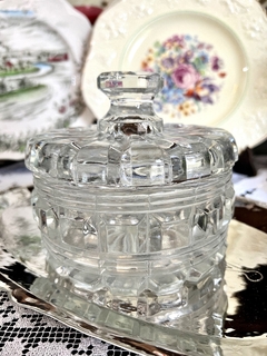 Caramelera Bombonera Vintage Vidrio Moldeado Hialino C1950 - comprar online