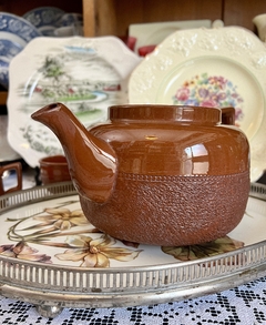 Tetera de Terracota Gibson England Brown C1940 - Funcy Stuff Antiguedades