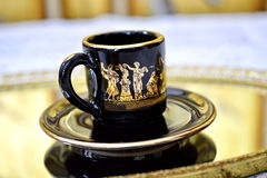 Imagen de Taza para Cafe Syropoulos Grecia Decoracion Clasica en Oro 24k