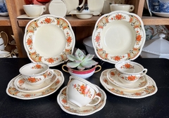 Plato Playo Woods Ivory Ware England, Pattern St. Leger C1930