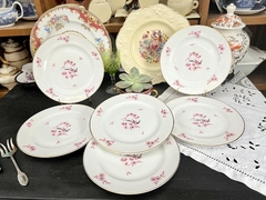 Set de 6 Platos para Lunch , Porcelana Charles Ahrenfeldt Limoges France C1931