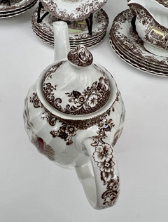 Cafetera de Loza Inglesa Johnson Bros , Pattern Coaching Scenes Multicolor C1960 - tienda online