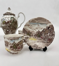 Taza para Cafe Johnson Bros England Pattern Olde English Countryside Multicolor C1960 - Funcy Stuff Antiguedades