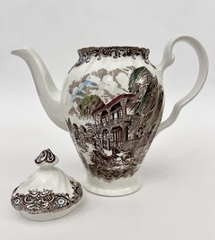 Cafetera de Loza Inglesa Johnson Bros , Pattern Heritage Hall- French Provincial Multicolor C1960 - comprar online