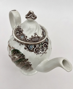 Imagen de Cafetera de Loza Inglesa Johnson Bros , Pattern Heritage Hall- French Provincial Multicolor C1960