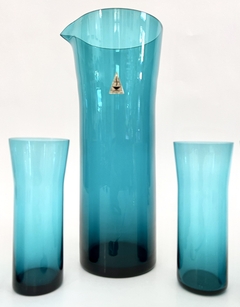 Imagen de Set Jarra Mezcladora y 6 Vasos para Cocteleria BarWare S Cristal Mid Century