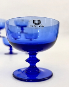 Set de 6 Copas para Cocteleria BarWare Modern-Glass Ind. Argentina Diseño Mid Century - Funcy Stuff Antiguedades