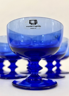 Imagen de Set de 6 Copas para Cocteleria BarWare Modern-Glass Ind. Argentina Diseño Mid Century