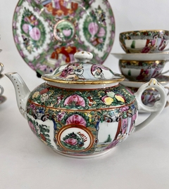 Imagen de Juego para Te para 8 China Export Porcelain Rose Medallion C1940
