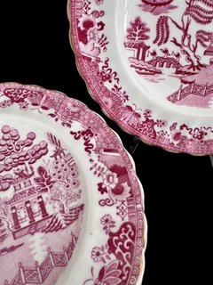 Set 6 Platos para Postre o Lunch Copeland Spode England , Pattern Mandarin C1875-1890 - tienda online