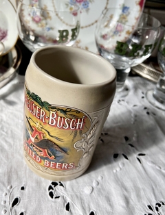 Jarro Cervecero Stein Tankard Ceramarte Anheuser-Busch Bottled Beers Budweiser C1991 - tienda online