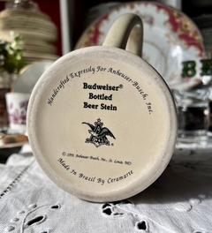 Jarro Cervecero Stein Tankard Ceramarte Anheuser-Busch Bottled Beers Budweiser C1991
