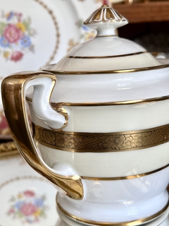 Azucarera Porcelana Noritake Komaru Japan Pattern Romany C1930 - comprar online
