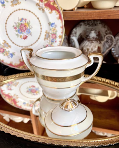 Azucarera Porcelana Noritake Komaru Japan Pattern Romany C1930 en internet