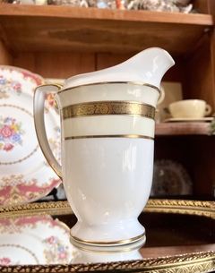 Jarra Lechera de Porcelana Noritake Komaru Japan, Pattern Romany C1930 - Funcy Stuff Antiguedades