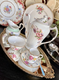 Preciosa Jarra Lechera Porcelana Tuscan Bone China England , Pattern Chelsea Bird C1947 - comprar online