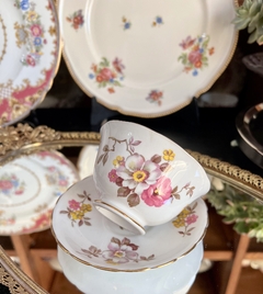 Bowls Terronera con Plato de Porcelana New Chelsea England , Pattern Cherry Blossom C1940 - Funcy Stuff Antiguedades