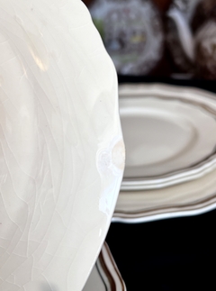 Set Masitero con 6 Platos Alfred Meakin England, Marigold Astoria Shape Ivory & Gold C1930 - comprar online