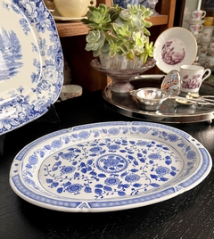 Fuente Ovalada Mediana Porcelana China Blue&White