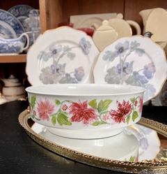 Bowls Ensaladera Frutera o Centro Porcelana Verbano Bouquet Pintado a Mano