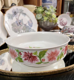 Bowls Ensaladera Frutera o Centro Porcelana Verbano Bouquet Pintado a Mano en internet