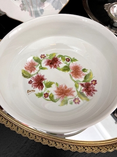 Bowls Ensaladera Frutera o Centro Porcelana Verbano Bouquet Pintado a Mano - tienda online
