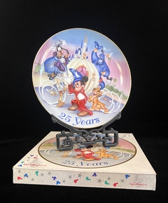 Plato Decorativo Porcelana Conmemoracion 25 años Walt Disney World Año 1996